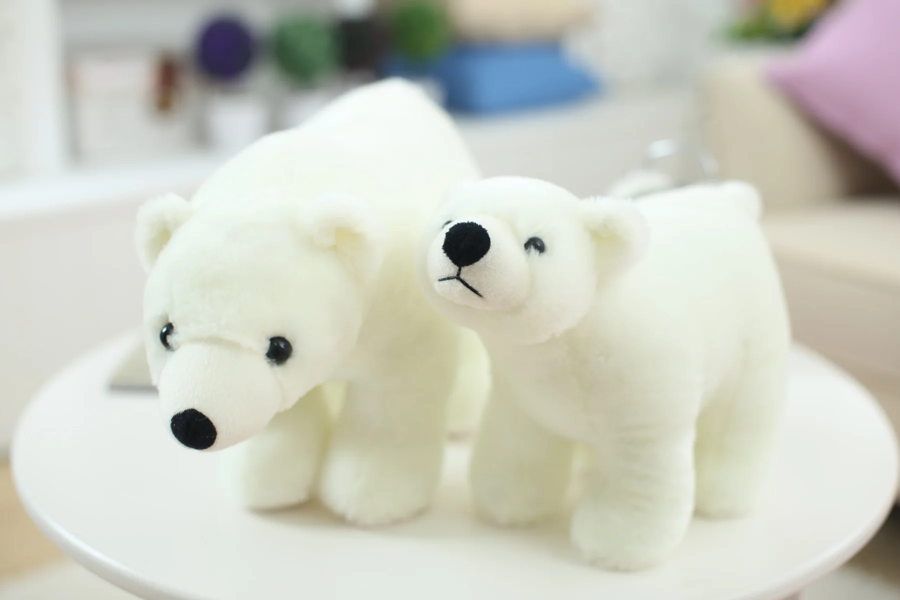 7.8 дюймов плюшевые Polar Bear сладкий милые мягкие детские дети Игрушечные лошадки для Обувь для девочек на день рождения Рождественский подарок милые девушки 20 см кукла Игрушки для маленьких детей