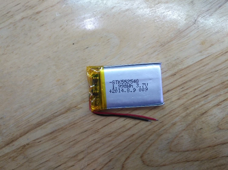 3,7 v li po li-Ion батареи 3 7 v пакет 3,7 V полимерный литиевый аккумулятор 552540 540mah