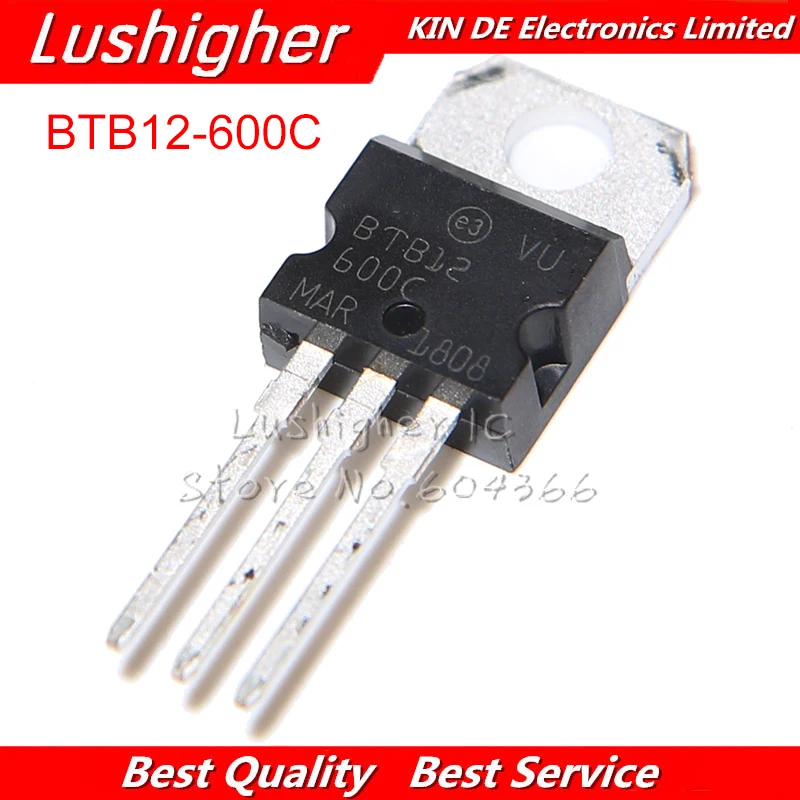 5 шт. BTB12-600C TO220 BTB12-600 BTB12 12-600C симисторов 12 ампер 600 Вольт-220 | Электронные компоненты