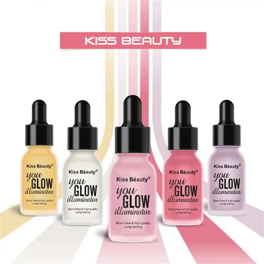 

15ml Liquid Shimmer Highlighter Contour Brightener Highlight Illuminator Glow Bronzer Cream Foundation Beauty Makeup Tools