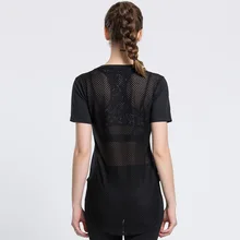 JINXIUSHIRT женские футболки для йоги топы Спортивные Фитнес-Спорт с коротким рукавом дышащие тренировочная спортивная одежда