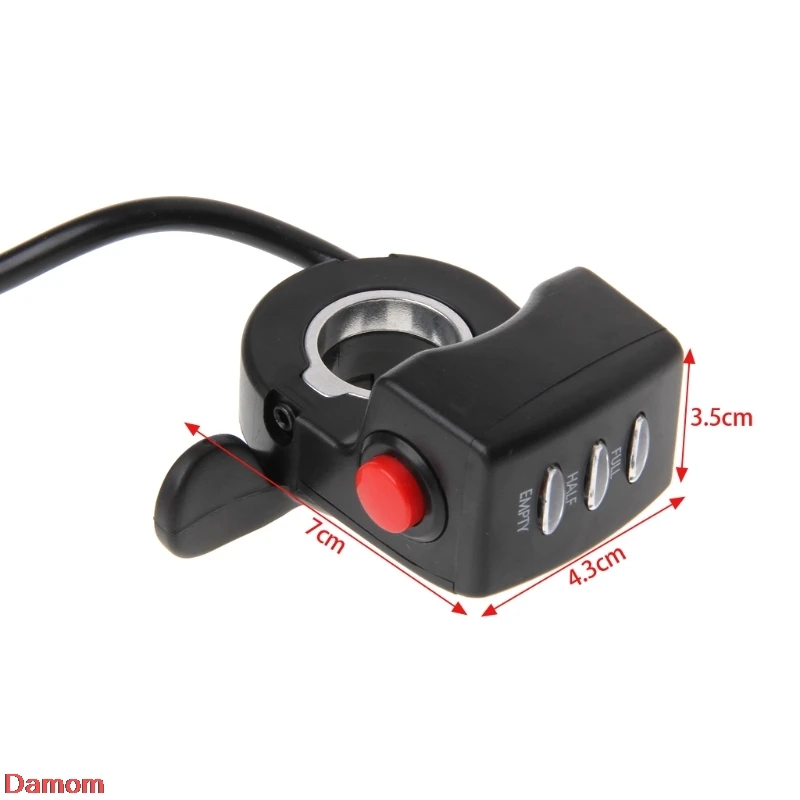 E-bike 36V E-Bicycle Thumb Throttle Handle Bar Grip Gas Twist Throttle Electric Scooter