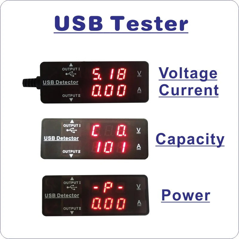 5 шт./компл. USB Тестер dc Цифровой вольтметр амперимметр измеритель напряжения