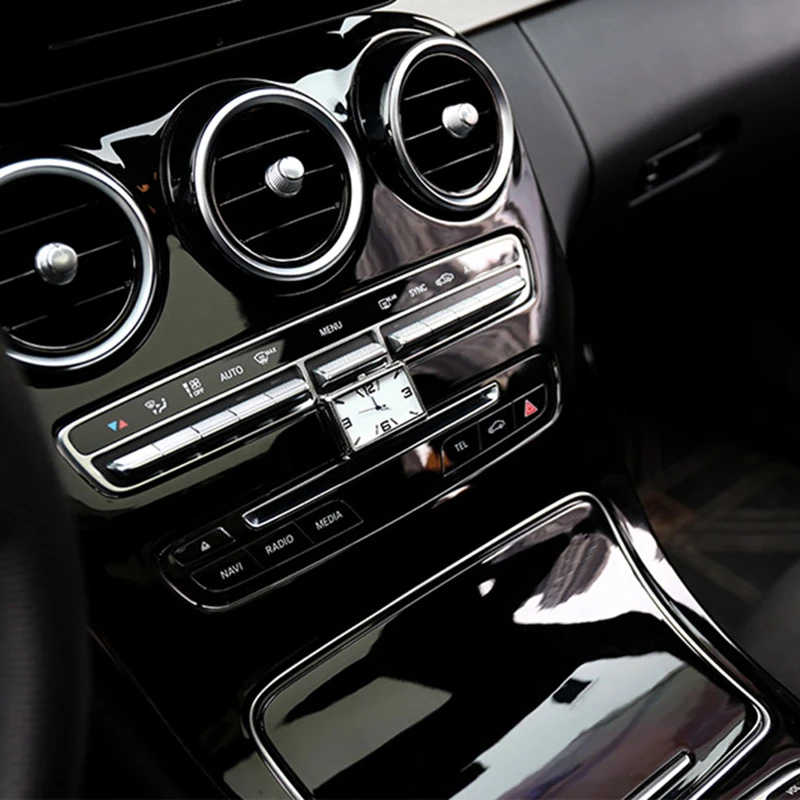 Skup Auto Quartz Watch Automobiles Interior Stick On Clock wysokiej klasy Auto deska rozdzielcza pojazdu zegar z wyświetlaczem w akcesoriach samochodowych