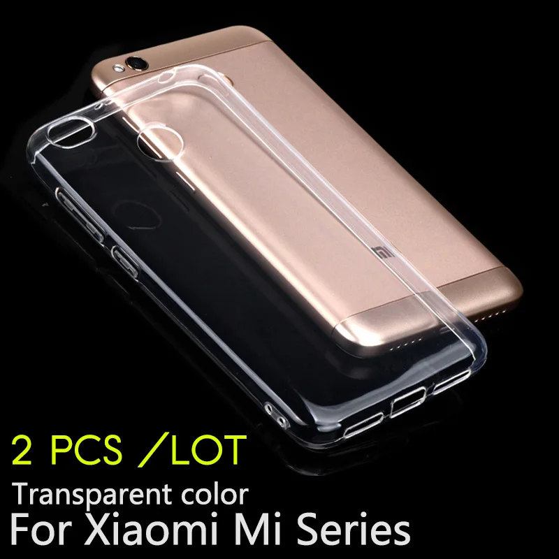 Качественный прозрачный чехол 2 шт. для Xiaom Mi x2s max 3 A1 A2 lite 5X 6X 8 SE mi 5 S 6 plus note3 мягкий s