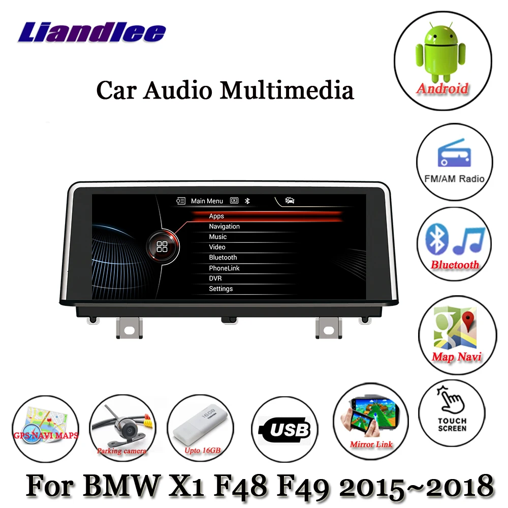 Best Liandlee Android 7.1 For BMW X1 F48 F49 2015~2018 Stereo Radio Video Wifi TV Carplay Camera GPS Map Navi Navigation Multimedia 2