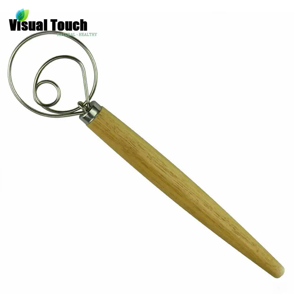 Визуальный тач 13 дюймов датский венчик из нержавеющей стали для теста кухонные