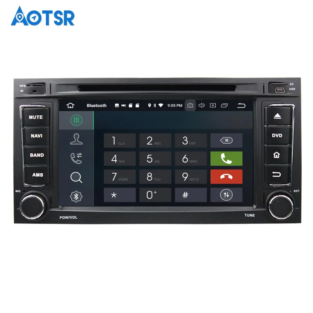 Discount Android 8.0 32+4GB Car DVD player GPS navigation radio For VW Volkswagen TOUAREG 2002-2010 MULTIVAN 2008-2012 multimedia radio 2