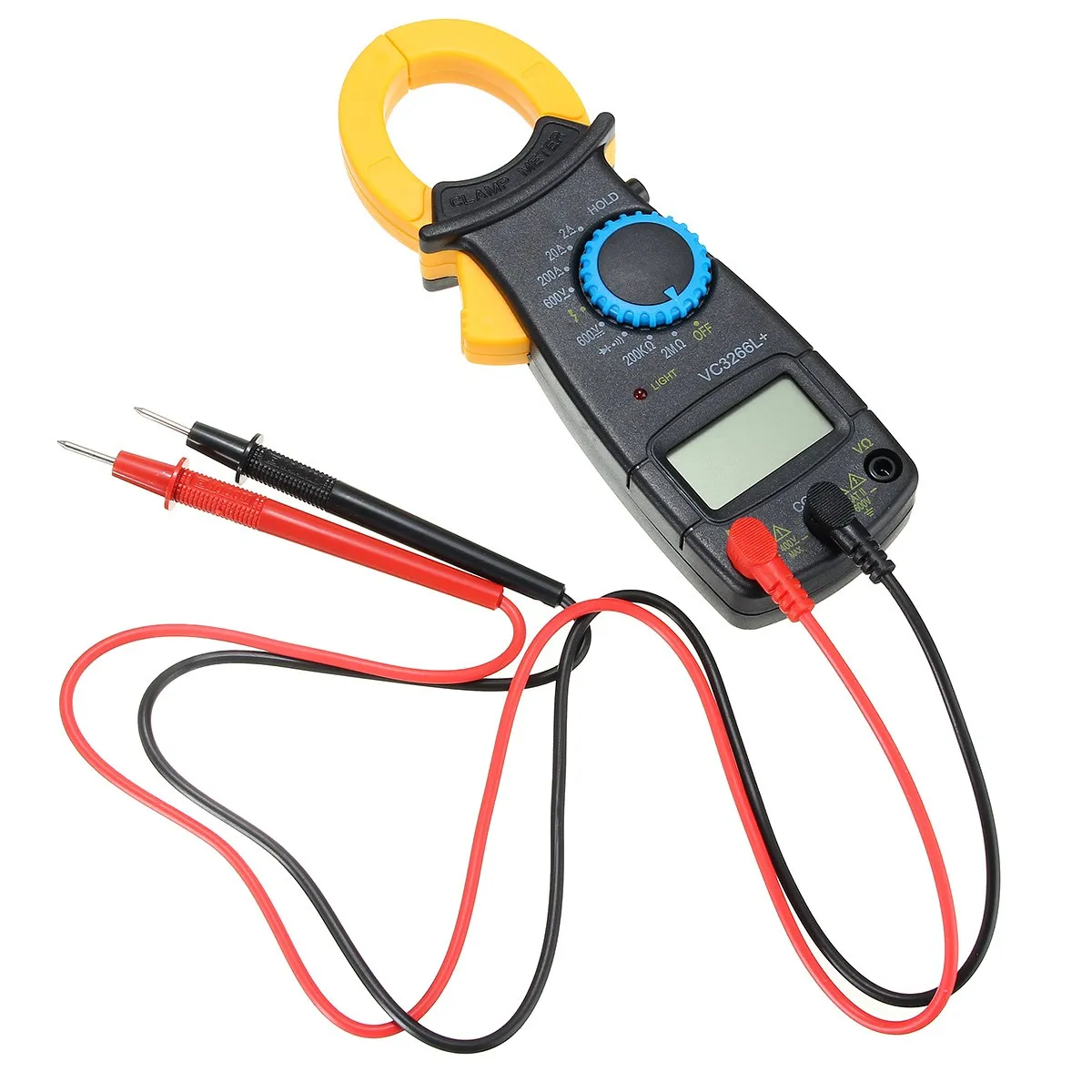 

1Pcs LCD Digital Clamp Multimeters range AC 600A Current Voltage Frequency clamp MultiMeter Tester