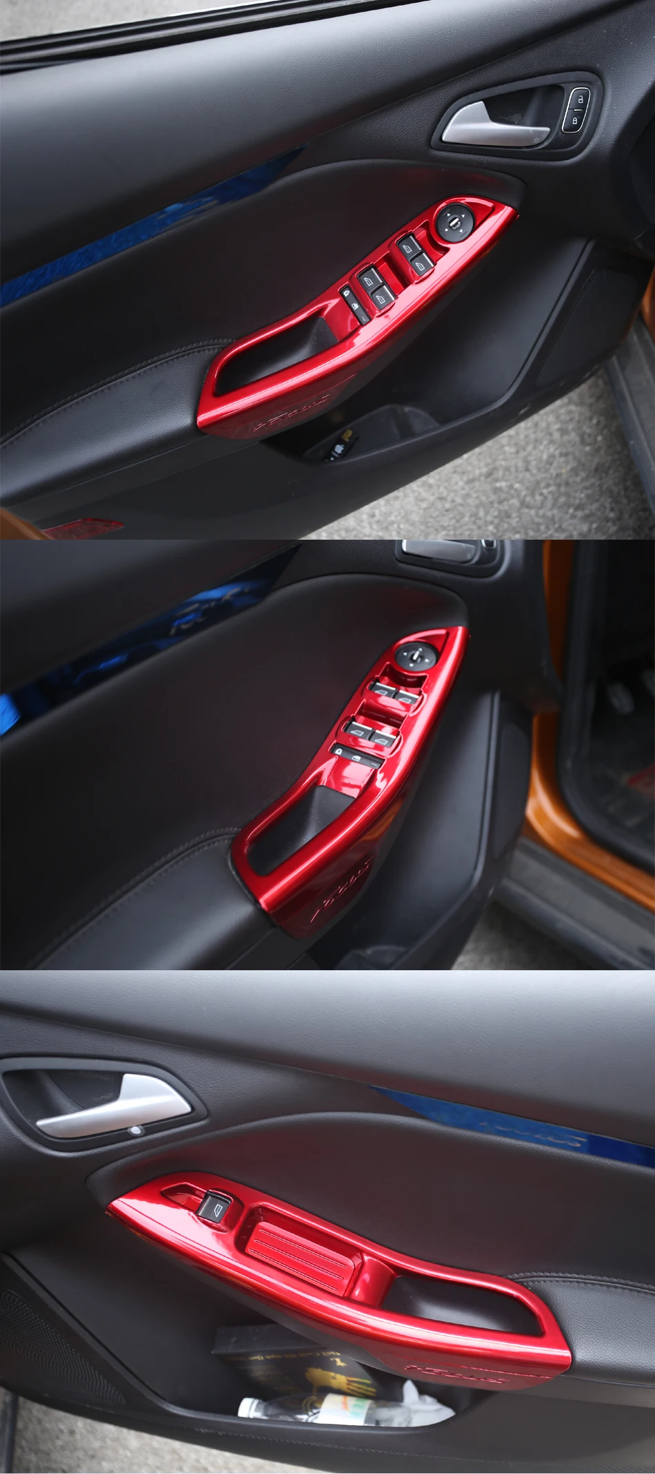 Окна автомобиля лифтовая Панель рамка украшения накладка Стикеры для Ford Focus 2009- MK 3 4 MK3 MK4 4 шт./компл. аксессуары