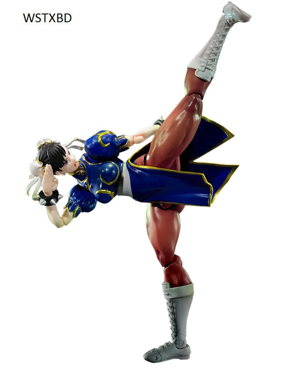 

WSTXBD Origina BANDAI S.H.Figuarts SHF Chun Li Street Fighter V PVC Figure Brinquedos Dolls Toys Figurals