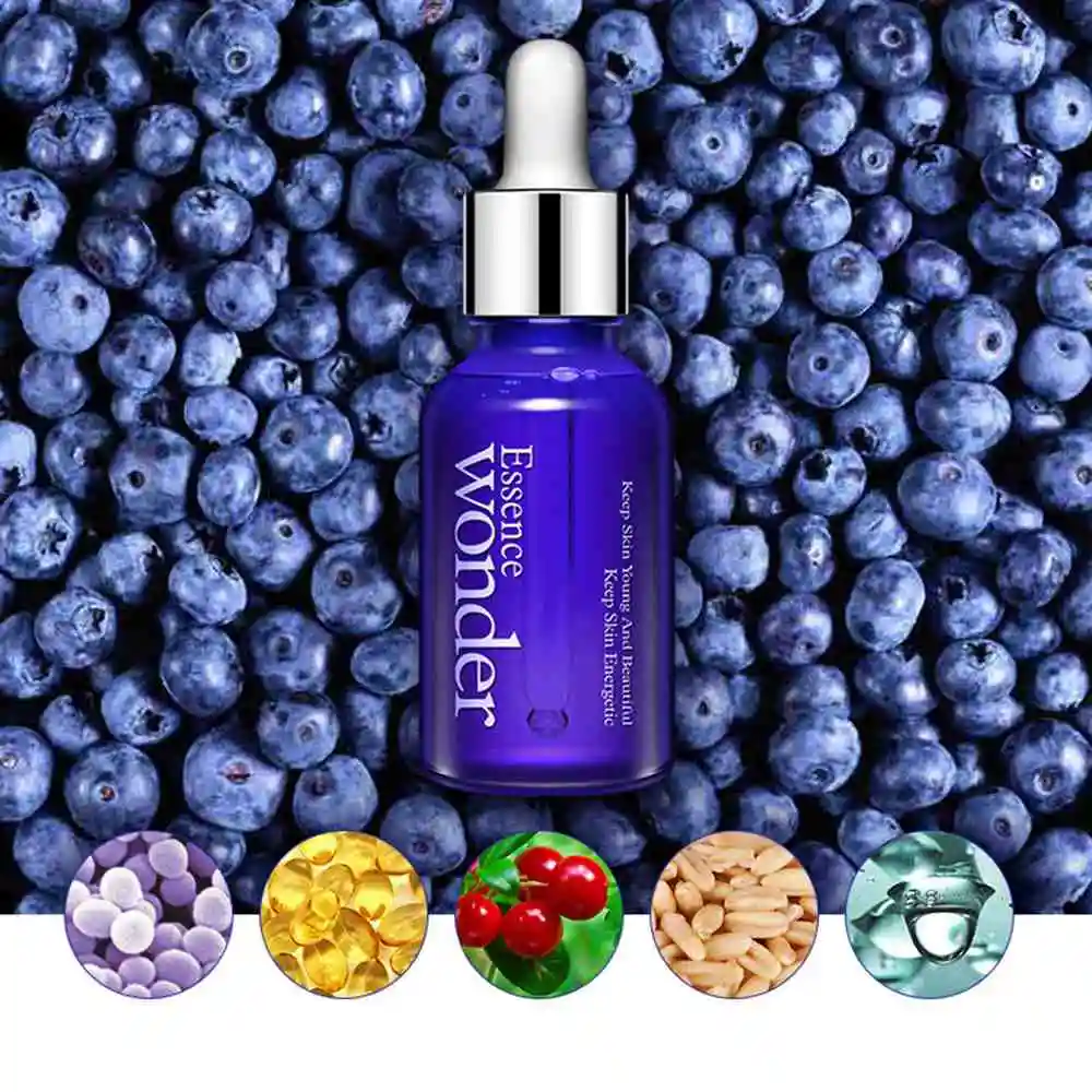 

15ml Blueberry Hyaluronic Acid Liquid Anti Wrinkle Anti Aging Essence Whitening Moisturizing Skin Care Day Cream Oil