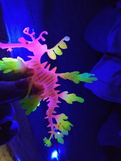 Aquarium Sea Dragon Glowing Artificial Silicone Fish Tank Decor Aquarium Decoration Ornament