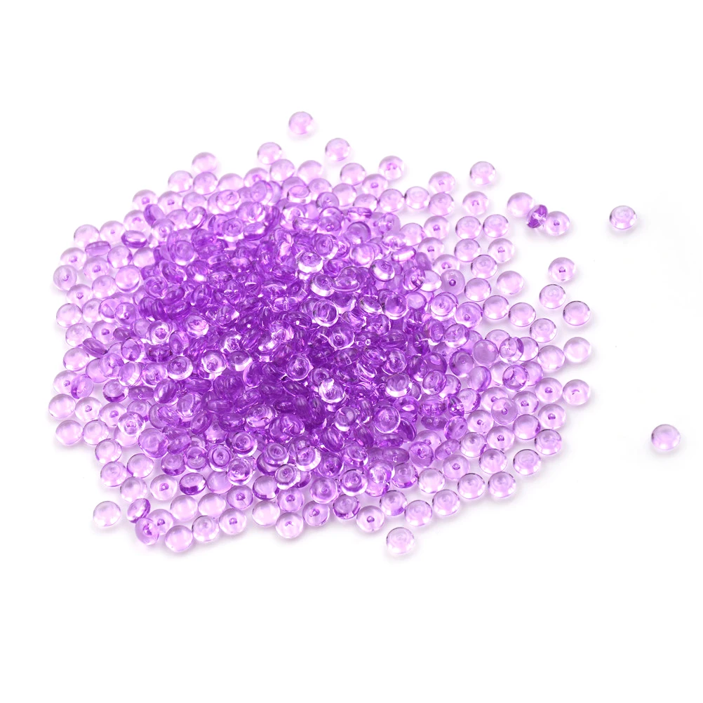 50 г креативные бусины в форме рыбки, пластиковая акриловая ваза, наполнитель в виде рыбьей чаши, игрушки для рукоделия, вечерние принадлежности, сделай сам, пушистая глина, антистрессовая игрушка - Цвет: Фиолетовый