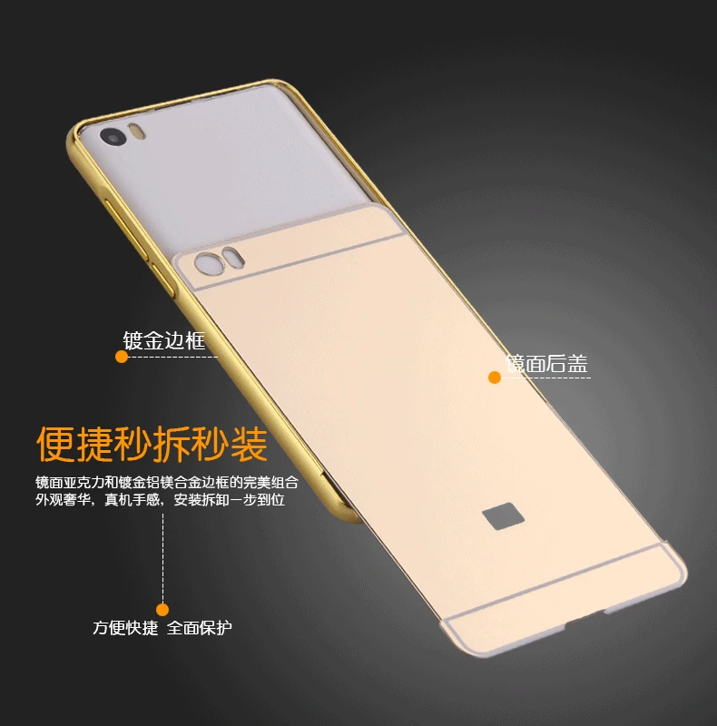 Зеркало Покрытие Алюминий бампер акриловый чехол для huawei Y5 2017/Y5 III 3/Y6 2017/Nova young/Y6 3
