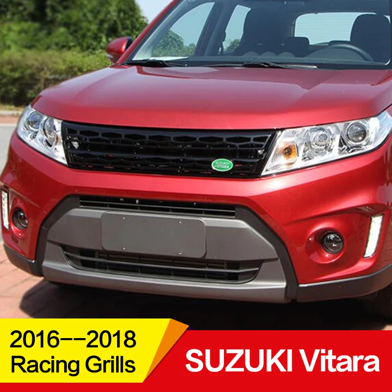 Подходит для гоночных грилей SUZUKI Vitara 17 18 лет Land Rover style Refitt Передняя Центральная гоночная решетка крышка аксессуары