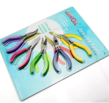 

wholesale free shipping 5 sets of pliers diy hand clamp mini home electronic circuit plier in set