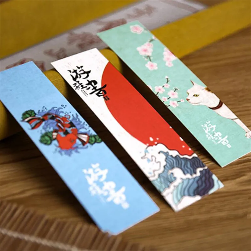 30 шт./лот милые кавайные бумажные закладки в винтажном японском стиле для книг для детей школьные материалы