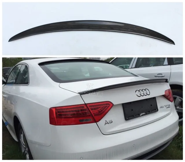For Audi A5 S5 Coupe 2009 2016 High Quality Carbon Fiber Spoiler Rear