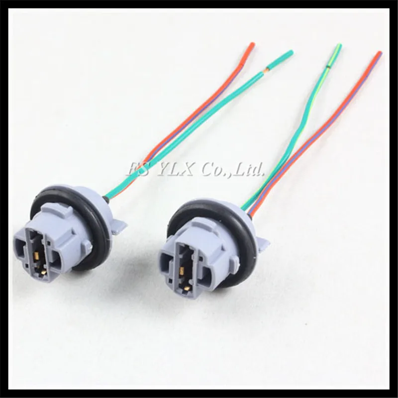 

7440 T20 W3X16D W21W Female Socket Wiring Harness For T20 LED DRL Backup Turn Signal Light Plug harness 7440 socket Connector