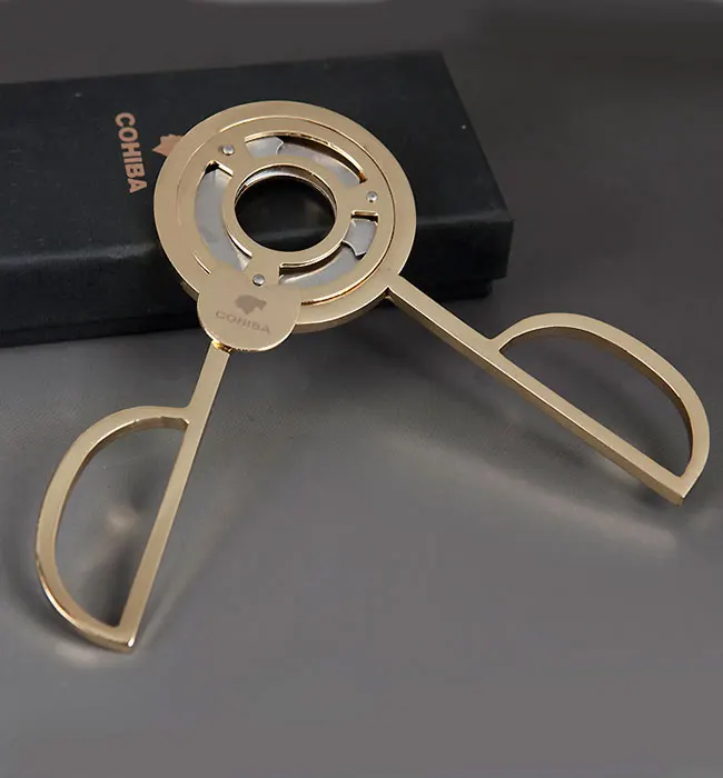 Stainless Steel Triple Blade Cuban Cigars Scissors Sharp Staright Cut