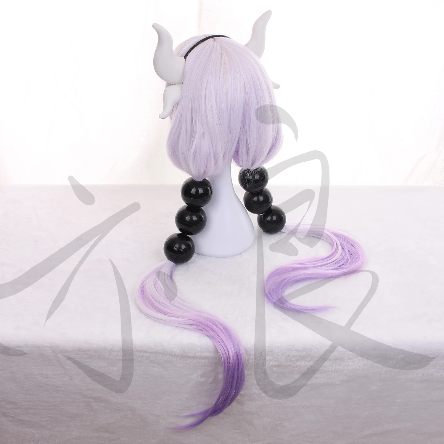 Кобаяши-сан Чи без горничной Дракон Канна волосы фиолетовый парик шпилька мяч рога дракона Косплей Опора