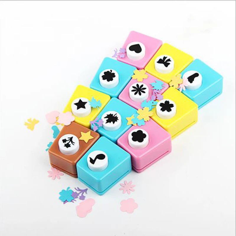 

2 Pieces Creative DIY Punch Tool Accessory Paper Hole Puncher Gift Card kid toy Cutter Scrapbook School Office Supplies