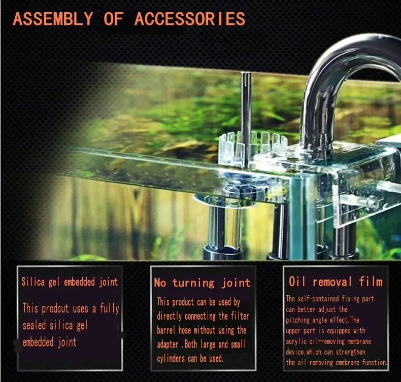 Аквариумный фильтр баррель из нержавеющей стали впускной и выходной трубы набор поставляется с маслоудалителем и шестигранной Замена гаечного ключа инструмент