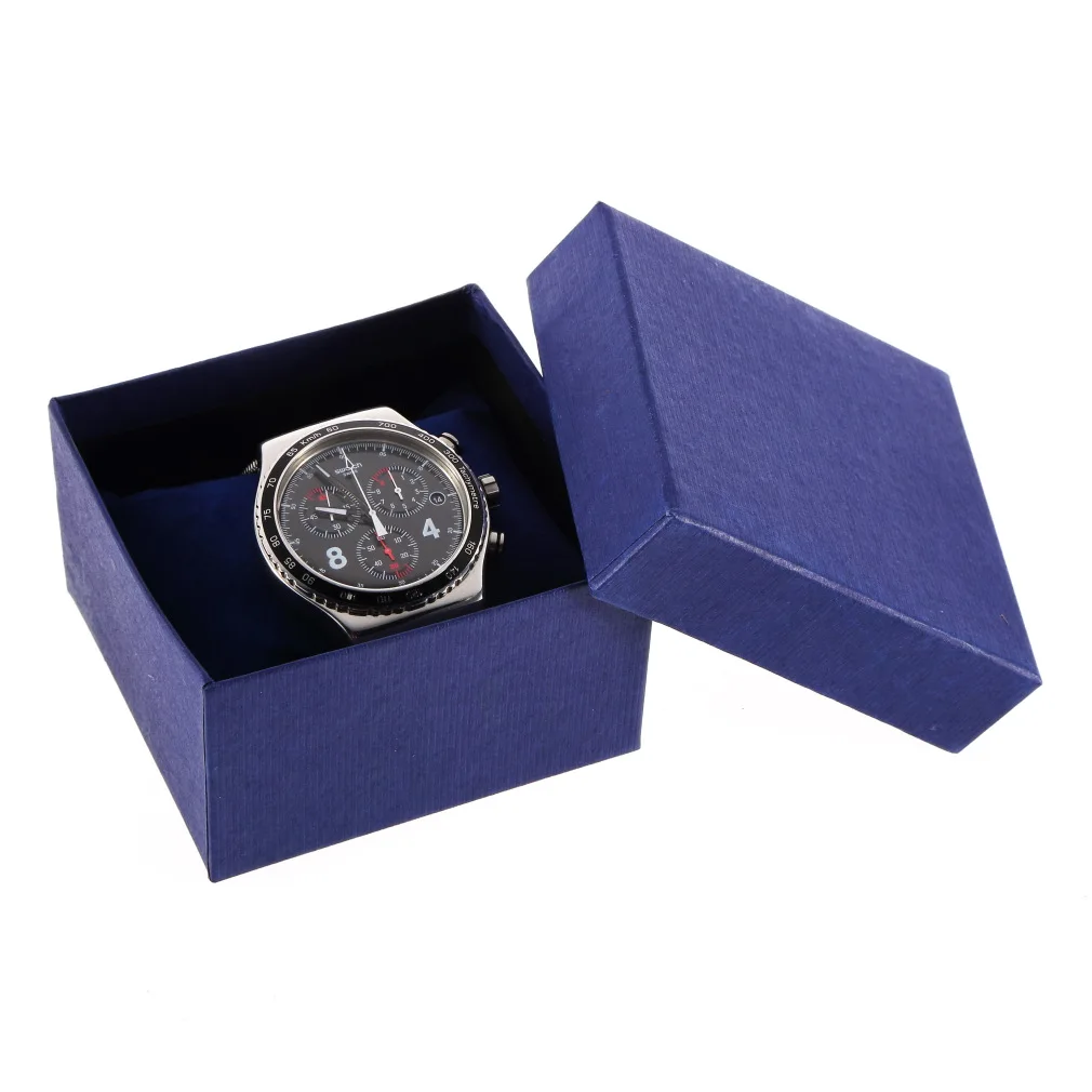 1 шт. практические коробка ювелирных изделий коробки для вручения подарков для браслет Цепочки и ожерелья серьги коробка для часов с подушечкой наивысшего качества - Цвет: blue