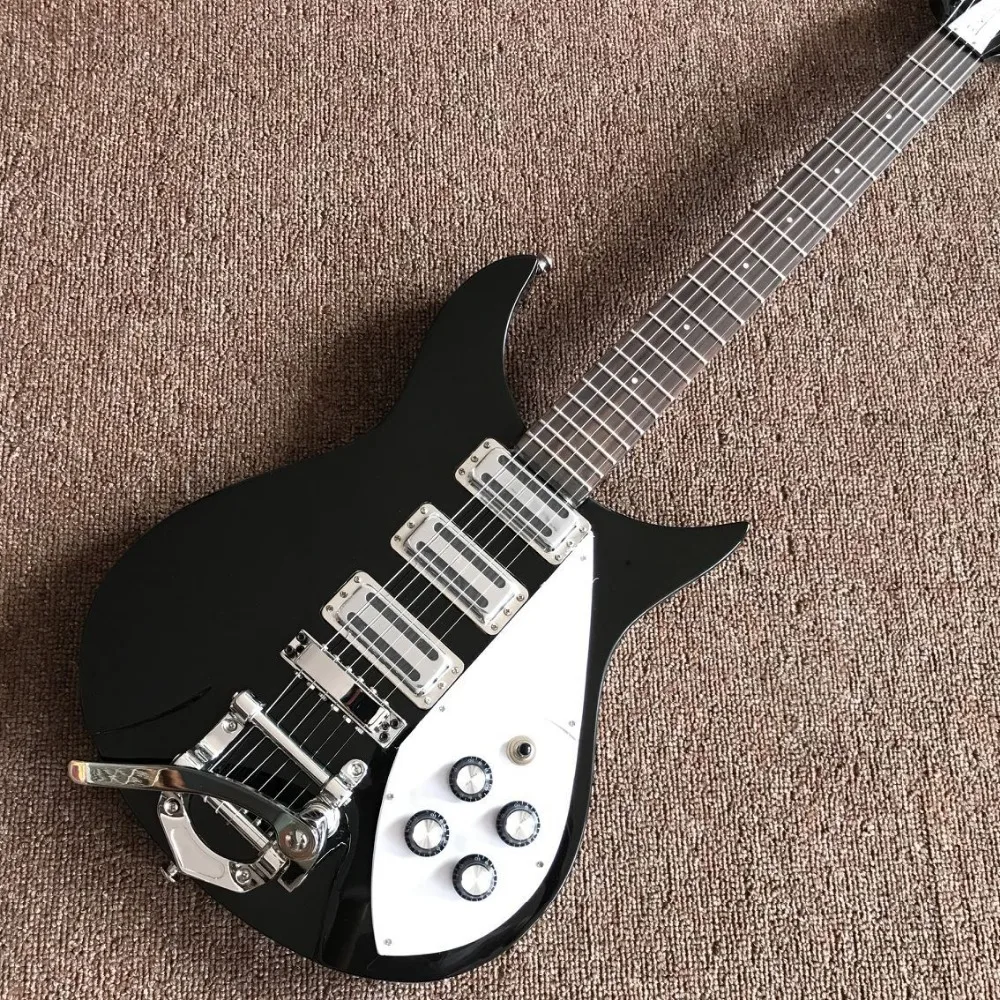 

Custom Jazz electric guitar,Rosewood fingerboard,high quality 3 pickups gitaar,black color,Chrome hardware