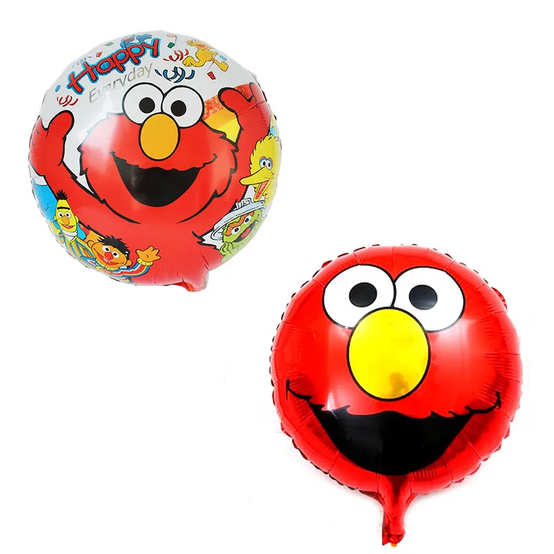 

18inch Round Style Sesame Street foil balloons Elmo Balls Happy Birthday Party Decoration Helium Globes Inflatable Toys Supplies