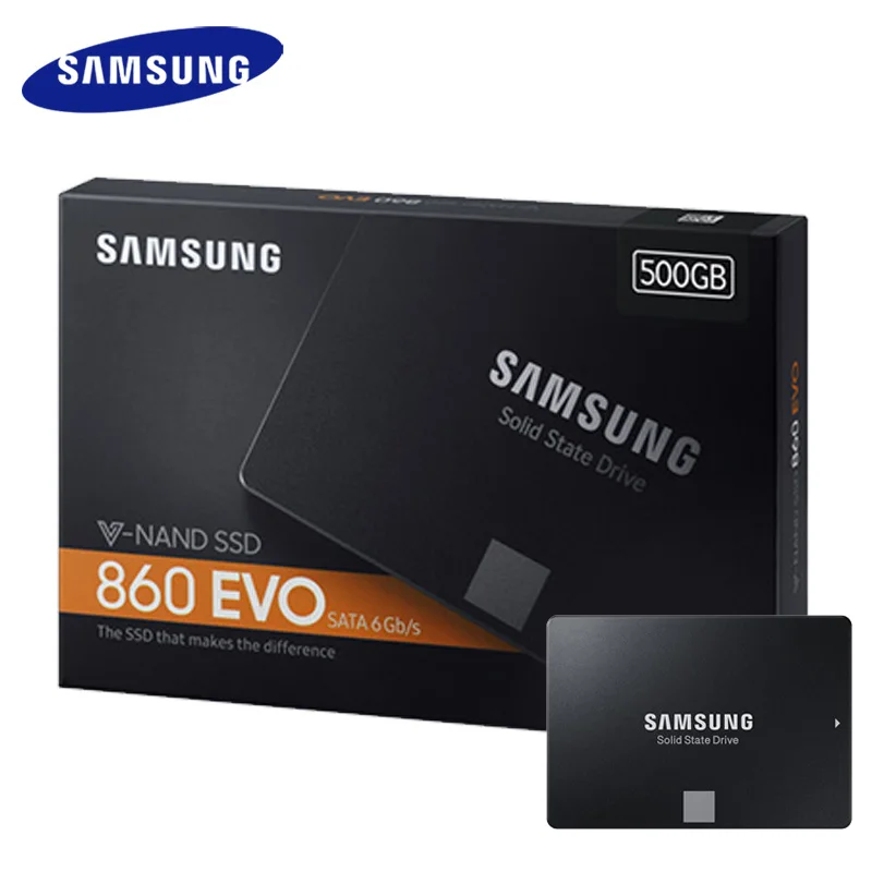 SAMSUNG 860 EVO внутренний SSD 250 ГБ 500 ГБ 1 ТБ 2 ТБ 4 ТБ твердотельный диск HD Жесткий диск SATA3 2,5 для ноутбуков настольных ПК