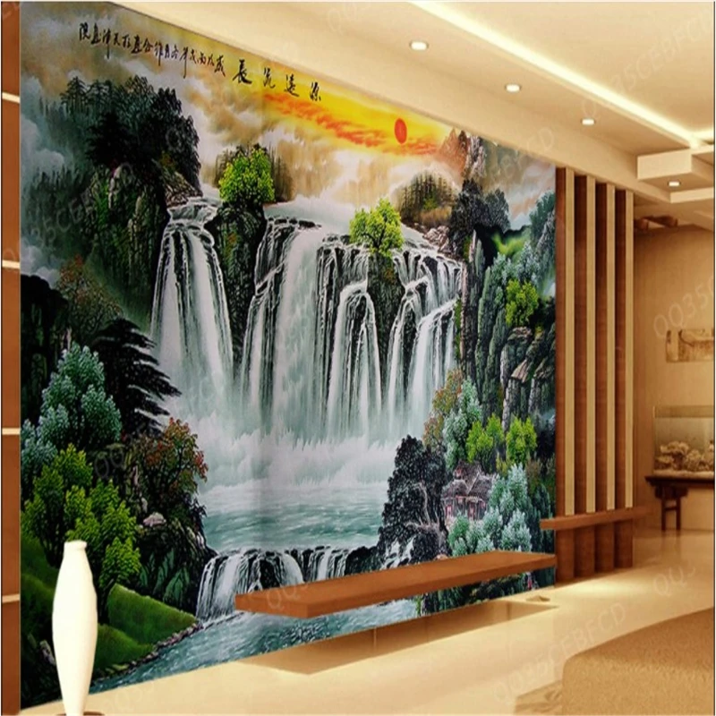 

beibehang Large Custom Wallpapers Mural Paintings Lively Landscape Paintings Living Room Bedroom Background 3d wallpaper