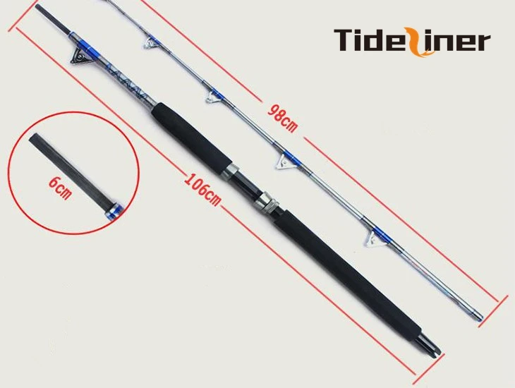 Tideliner 1 98 м сверхпрочная удочка для лодки сверхтвердая рыболовная морской воды