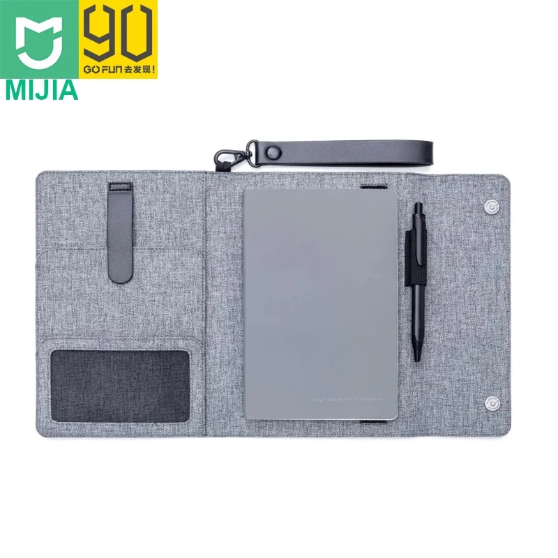 

Xiaomi 90 Simple Multifunctional Handbag Waterproof Business Oxford Cloth Cover with Diary Notebook Pockets and Pen Portable Bag