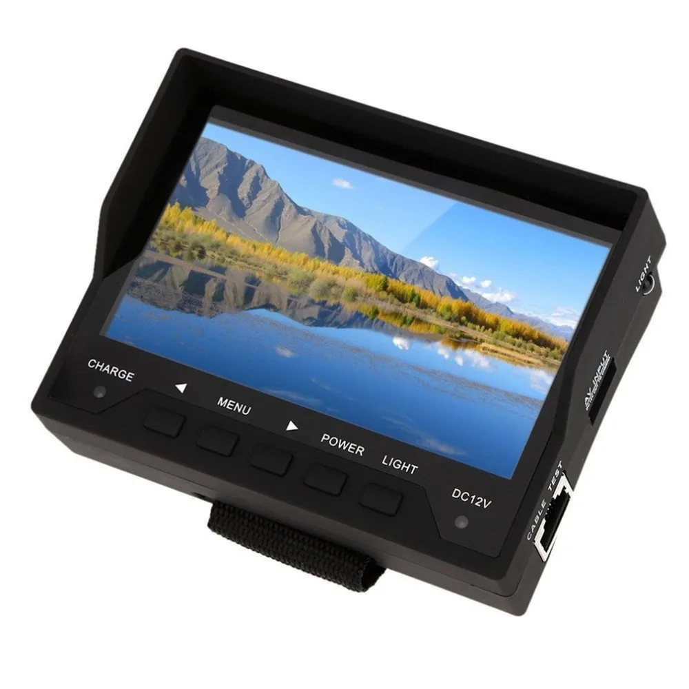 

AU Plug 4.3 inch HD Screen Audio Video Engineering Treasure Network Tester Power Connector Wrist Strap Drop Shipping