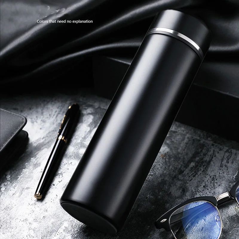 

500ML Home Thermos Tea Coffee Mug 304 Stainless Steel Water Bottle Office Business Vacuum Flask With Filter Thermal Cup