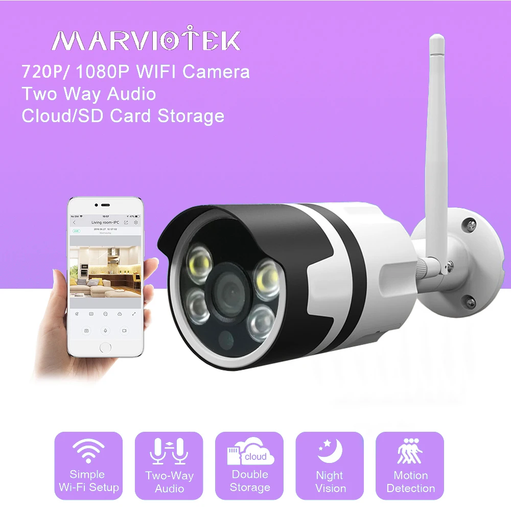 

720P IP Camera Wi fi Home Security Night Vision Two Way Audio video Surveillance Camera P2P Mini Wireles CCTV Camera 1080P IR