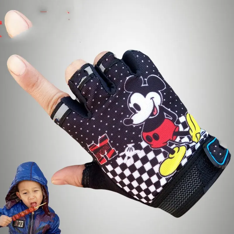 Children 5 13 weeks riding gloves half finger mountain bike outdoor