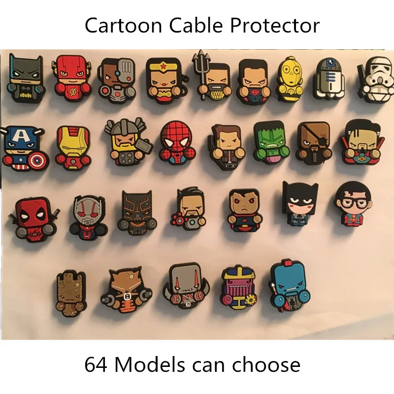 

1Pcs Cartoon USB Cable Protector Management Data Line Organizer Clip Protetor De Cabo Cable Winder For iPhone Samsung Huawei