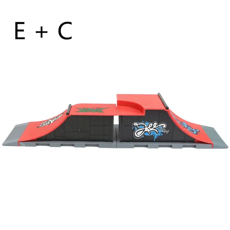 Peças para Fingerboard Site Skate Parque Rampa Dedo Placa Final Parques Meninos Jogos Adulto Novidade Itens Crianças Brinquedos Diy 1 pc A-f Mod. 201229 13 Diy 1 pc A-F site skate parque