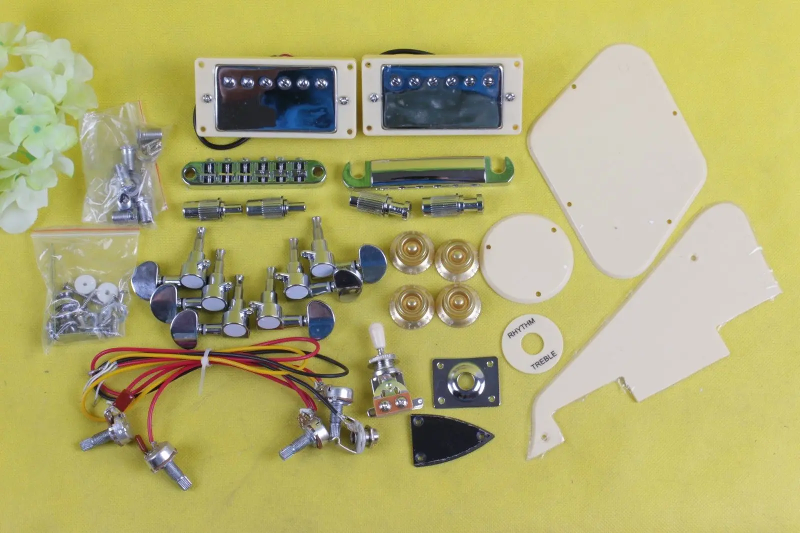 Для сборки электрогитары комплект гитара оборудования звукосниматель мостовой хвостовой аксессуары для электрогитары