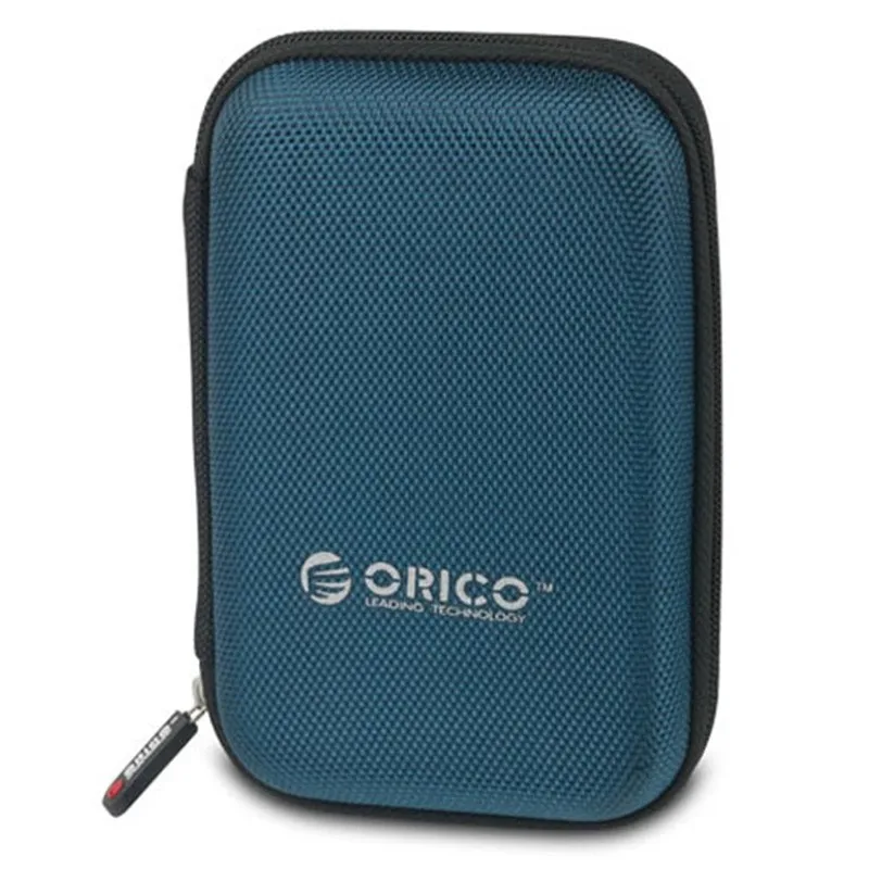 ORICO 2,5 дюймов Чехол для внешнего жесткого диска 5 шт. HDD Box power Bank USB кабель портативная защитная сумка чехол PHD-25 - Цвет: Blue