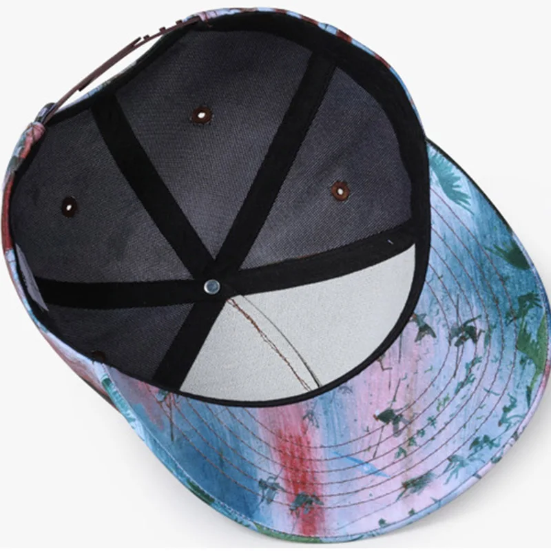 Women Men 3D Printing Baseball Cap Unisex Flat Hop Hip Snapback Caps Fashion Boys Girls Urban Personality Adjustable Hat CP0029 (2)