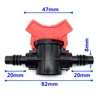 10 Pcs Convenient Switch 8/11mm G3/8 ' Hose Valve Coupling Valve Barbed Slotted Plastic Valves For Garden Irrigation Drip Tape ► Photo 2/6