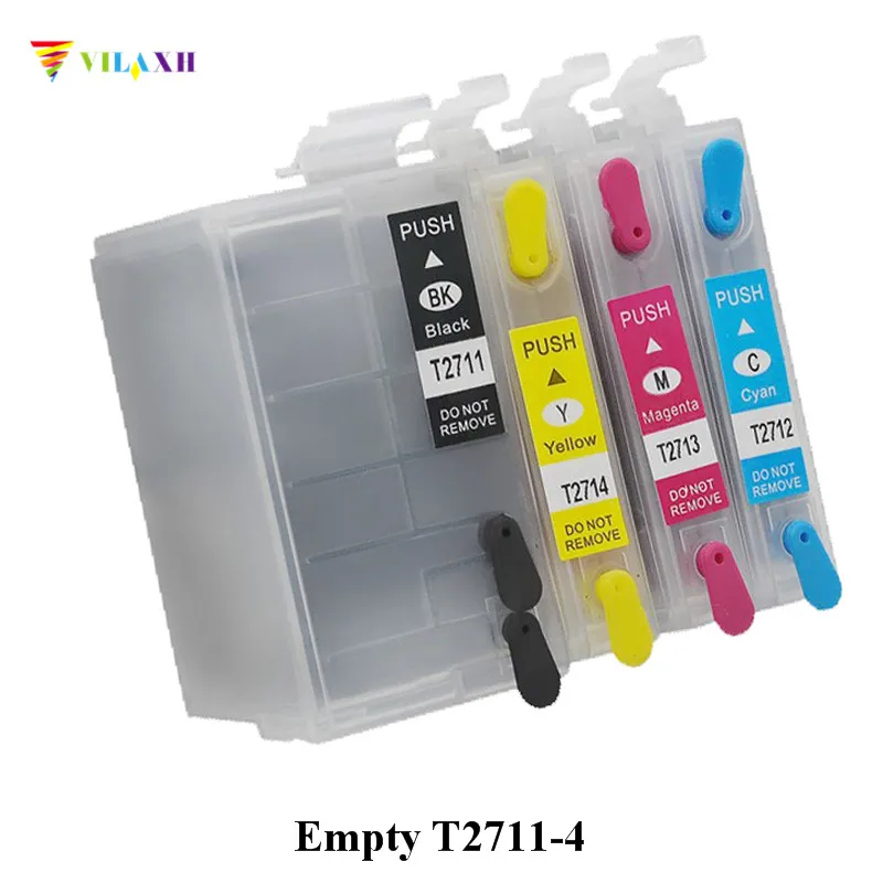 Многоразовый чернильный картридж vilaxh T2711xl 27xl для Epson T2711 трудозатраты WF7110 WF7610 WF7620