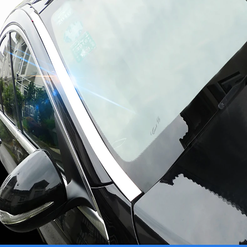 

2pcs Front Window Wind Rain Shield Deflector Trim Sticker Stripe For Mercedes GLC Class X253 Benz GLC200 GLC250 GLC300 2015 2016