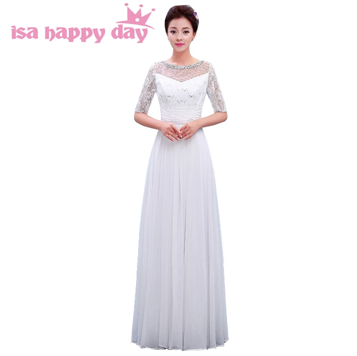 

ladies new arrivals 2019 women long elegant a line pretty ivory glamours dresses formal black evening dress with sleeves H3760