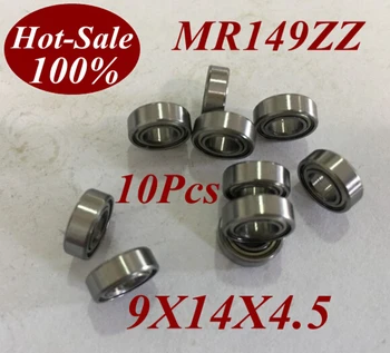 

10pcs Low noisy mr149zz mr149z mr149-zz 9x14x4.5 9*14*4.5 Deep groove ball bearing micro miniature small bearing motor bearing