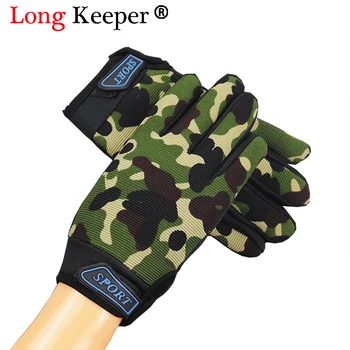 

3-15 Years Old Kids Outdoor Gloves 1 Pair Training Gloves Sports Keep-Warm Gloves Thicken Camouflage Black Green Children Gloves